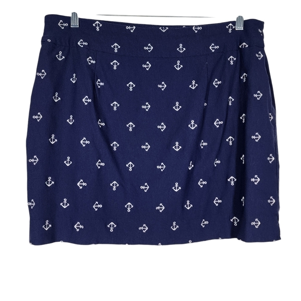 CHARTER CLUB EMBROIDERED ANKERS PULL-ON SKORT